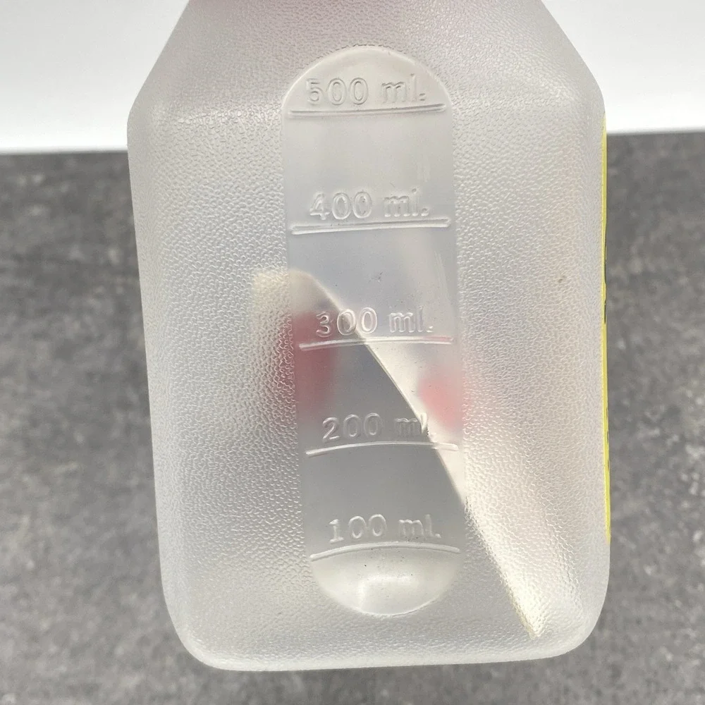 New Rubbermaid Red Lid Sippin' Saver 3121 Clear One Pint Bottle 0229 + Straw NOS